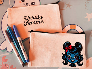 Unruly Femme Pencil Pouch